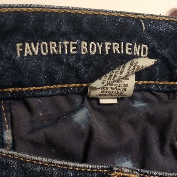 American eagle favorite boyfriend blue jeans ripped size 4 - Picture 5 of 5